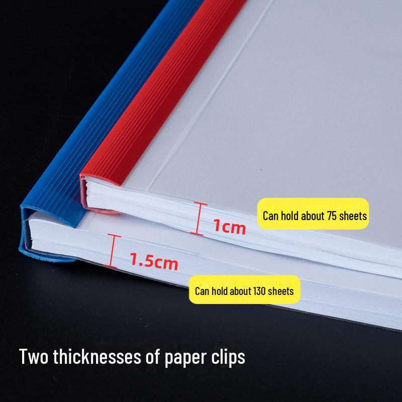 Carpeta Transparente A4 con Clip y Cajón - Oficina, Currículum, Informe, Colorida