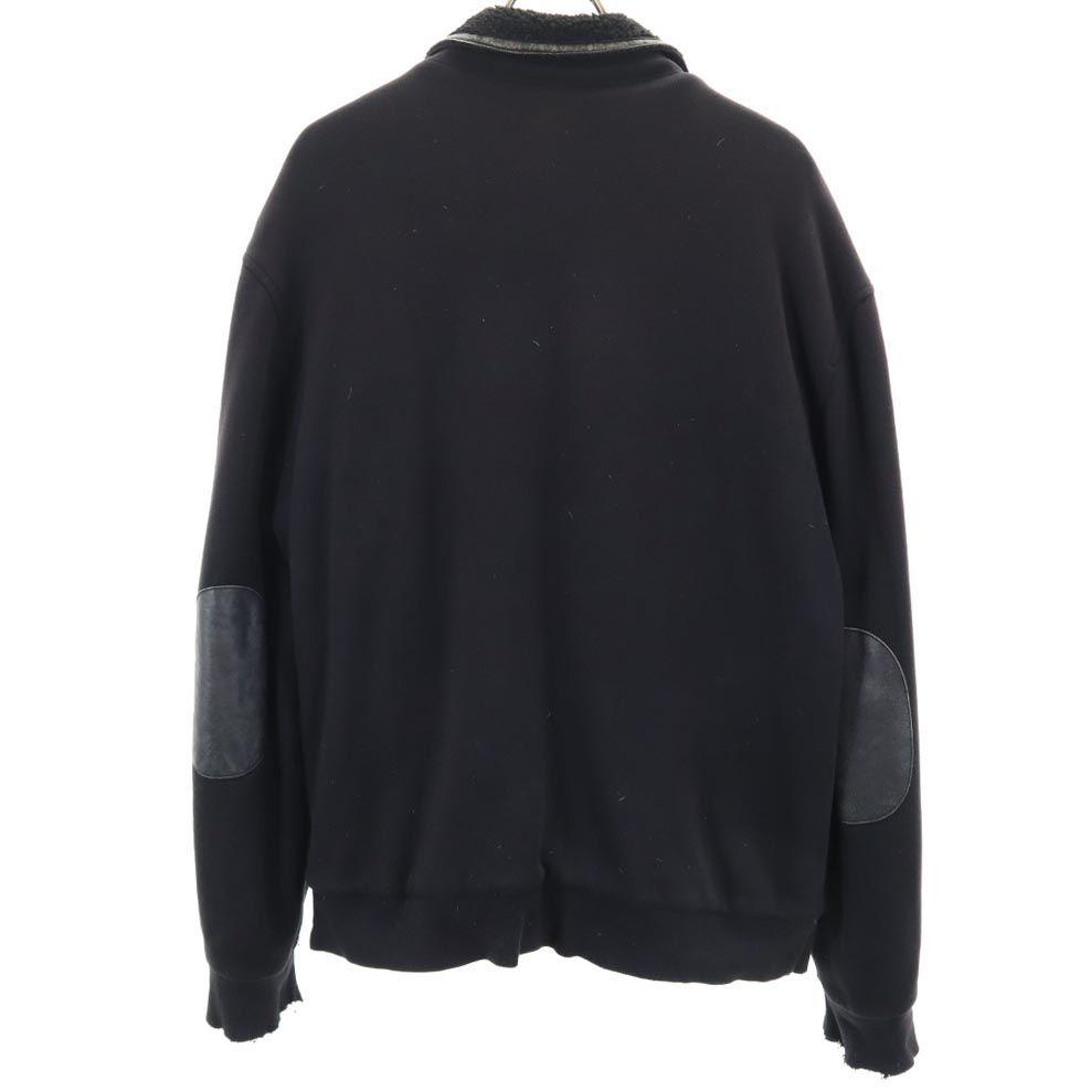 Armani Exchange Sweat Riders Jacket L Black With Thin Padding Men's Used