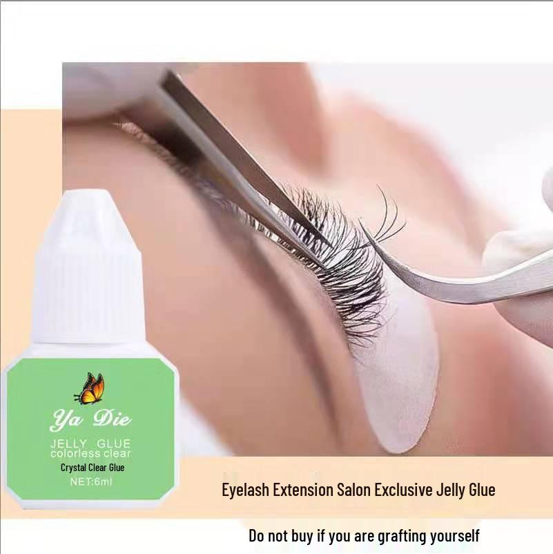 Eyelash Extension Clear Quick-Dry Glue: 60-Day, Non-Irritating, Special Ice Jelly Formula