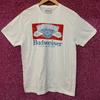 Unisex Shirt Cotton Oversize Large Size Budweiser King Of Beers Vintage Style Graphic TShirt Medium