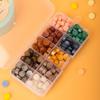 Ten Color Compartment Box Sealing Wax Pellets Complete Sealing Stamp Tool Set Multi Color Sealing Wax Pellets