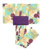 Yukata Set Junior Retro B Change Weave 2 Piece Set Heiko Girls Shade [KYOETSU] (Yukata, Obi) (130cm, 5. Chrysanthemum)
