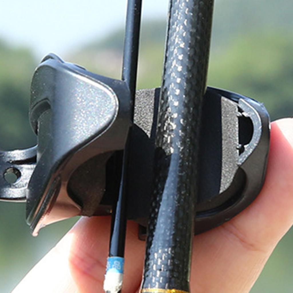 Fishing Pole Clips Storage Rack Support Fishing Rod Clip For Beginner Enthusiast Men Family Outdoor Beach Boat Home Vehicle