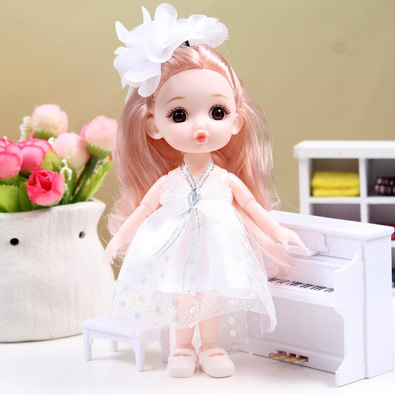 6 Inch Doll Cute Dolls With Dress for Girls Toy Christmas Gift