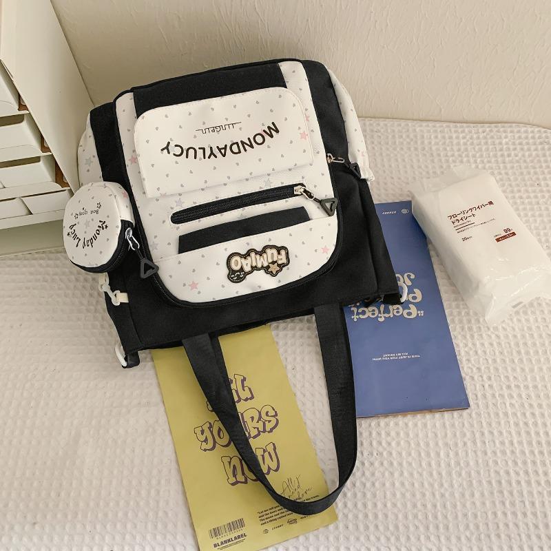 

Japanese ins new high-value, fresh and sweet schoolbag, female multi-compartment primary and secondary school students two-piece backpack