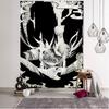 Witchcraft Tarot Tapestry Wall Hanging Black Khaki Sun Moon Starry Universe Geometric Pattern Dormitory Home Decoration Curtains