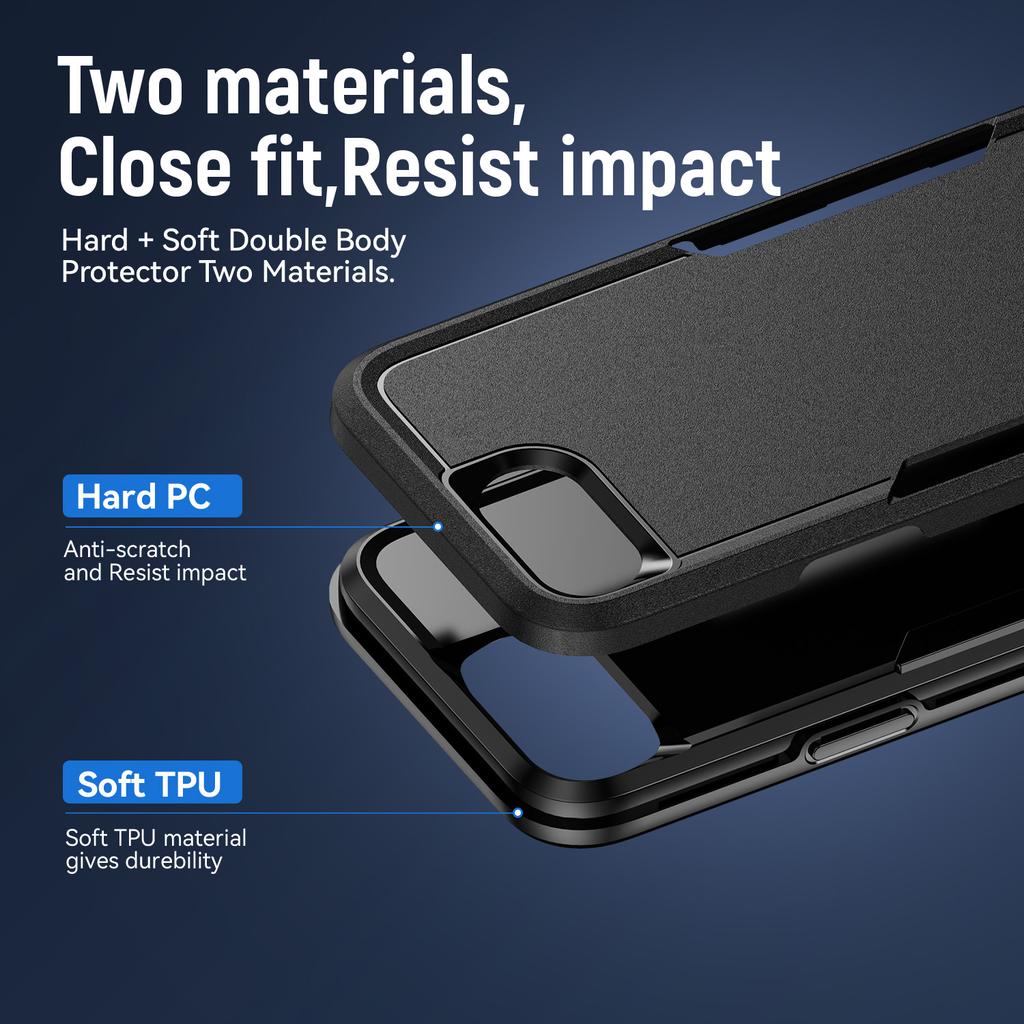 Dual Layer Rugged Cover Durable Case for Iphone 16e 17 Pro Max 16 Plus 13 12 14 15 16 Pro Max 17 Air Iphone16e Iphone17