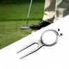 Aluminum Alloy Golfs Divot Tool Pitch Grooves Cleaner Golfs Pitchforks Putting Green Fork Divot Repair Tool for Golfs Lover