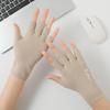 Herbst- und Winterhandschuhe für Damen Paare Fingerlose Outdoor-Radhandschuhe Studenten Tippen Deutsch Samt Warm Halbfingerhandschuhe