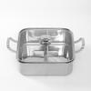 Shabu-shabu Half-and-half Pot Stainless Steel Hot Pot Camping Stew Pot