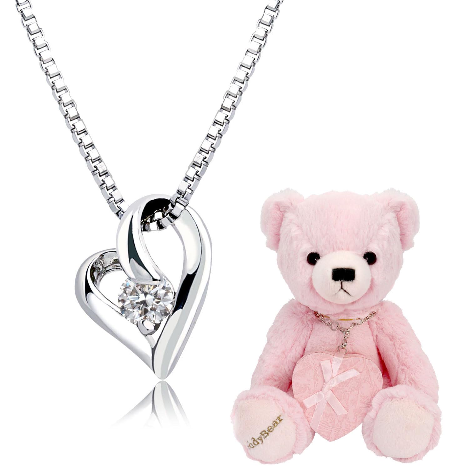 

Кольє Рожевий Ведмедик Колір Білого Золота Відкрите Серце Цирконій [Sears] Жіноче p6127-tdt-01-w-p