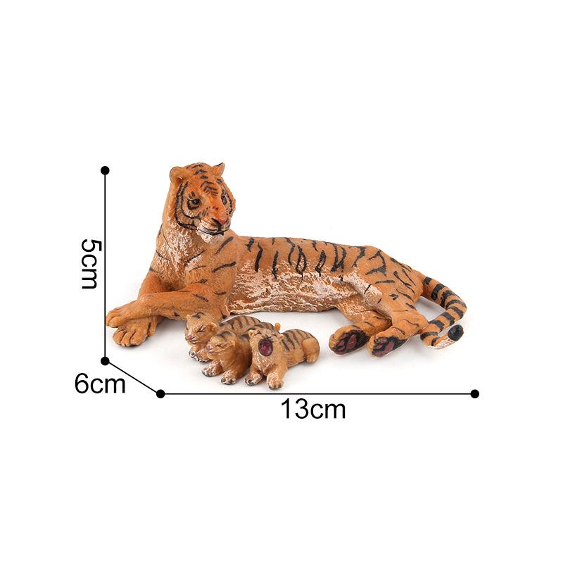 Solid Animal Park Wild Animal Model Simulation Children'S Toy, Forest Tiger Animal Model