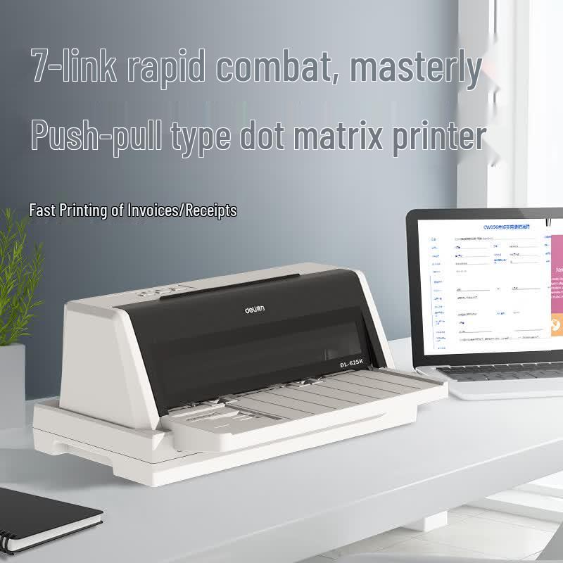 Deli DL-625K Dot Matrix Printer CN plug (adapter included)