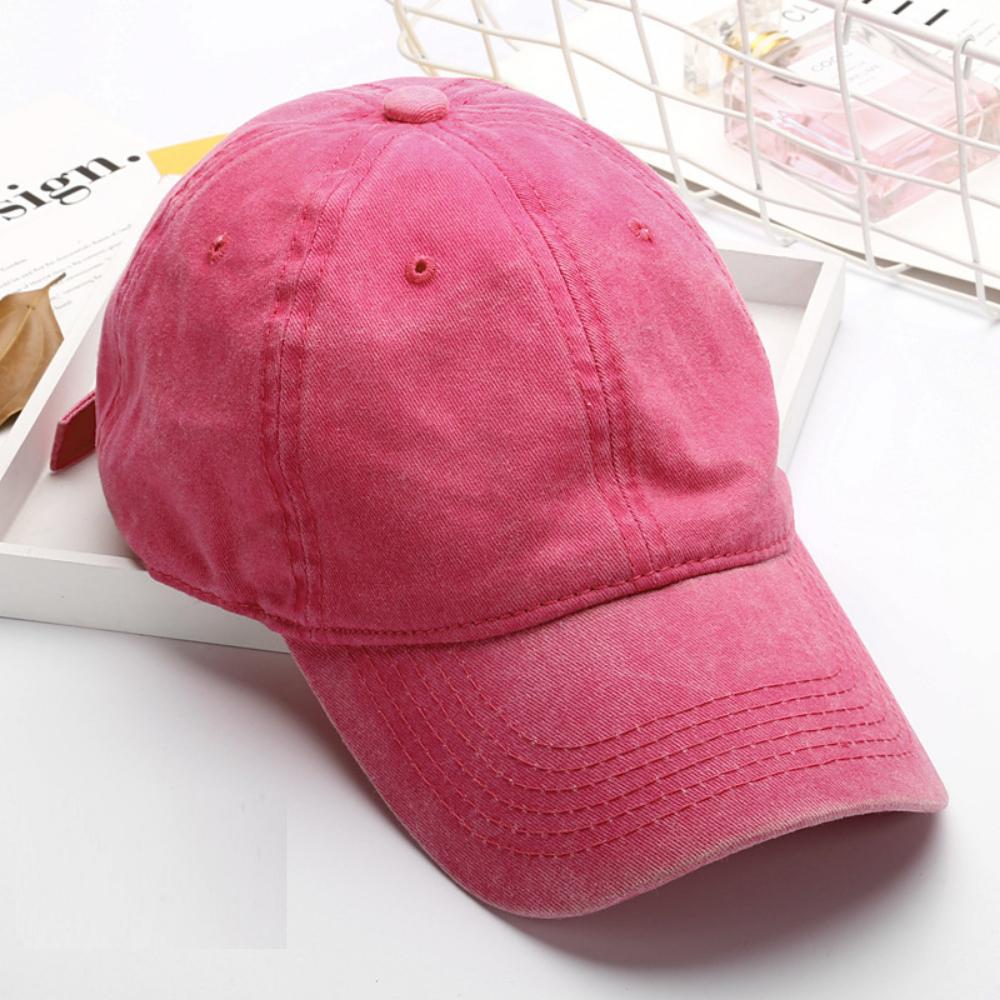 Retro Washed Baseball Cap - Suitable for Both Men and Women. Single- Soft Top. Adjustable Outdoor Casual Hat.