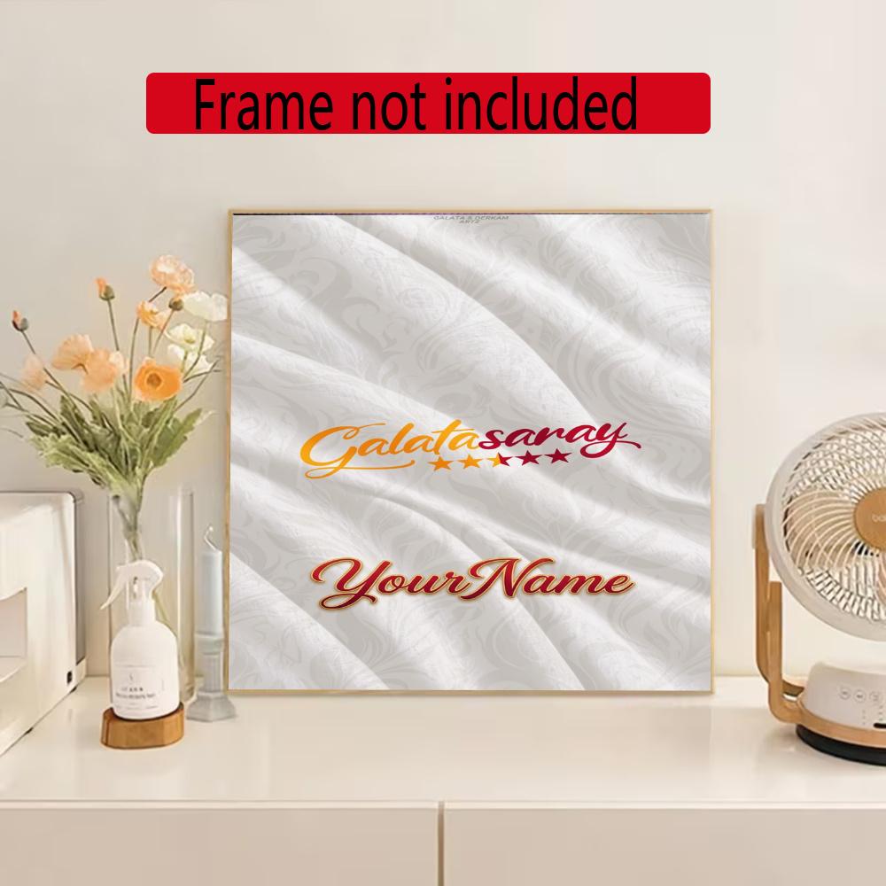 Galatasaray Personalized Name Diamond Paintings Mosaic Wall Round Diamond Art Painting Kits Embroidery Crystal Accessories Frameless