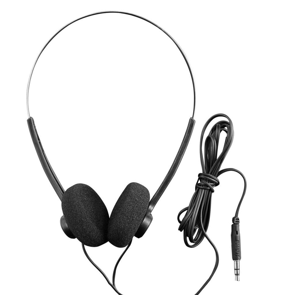 Hama Germany Slight II Black Wired Headphones, 3.5mm, Officially Imported
