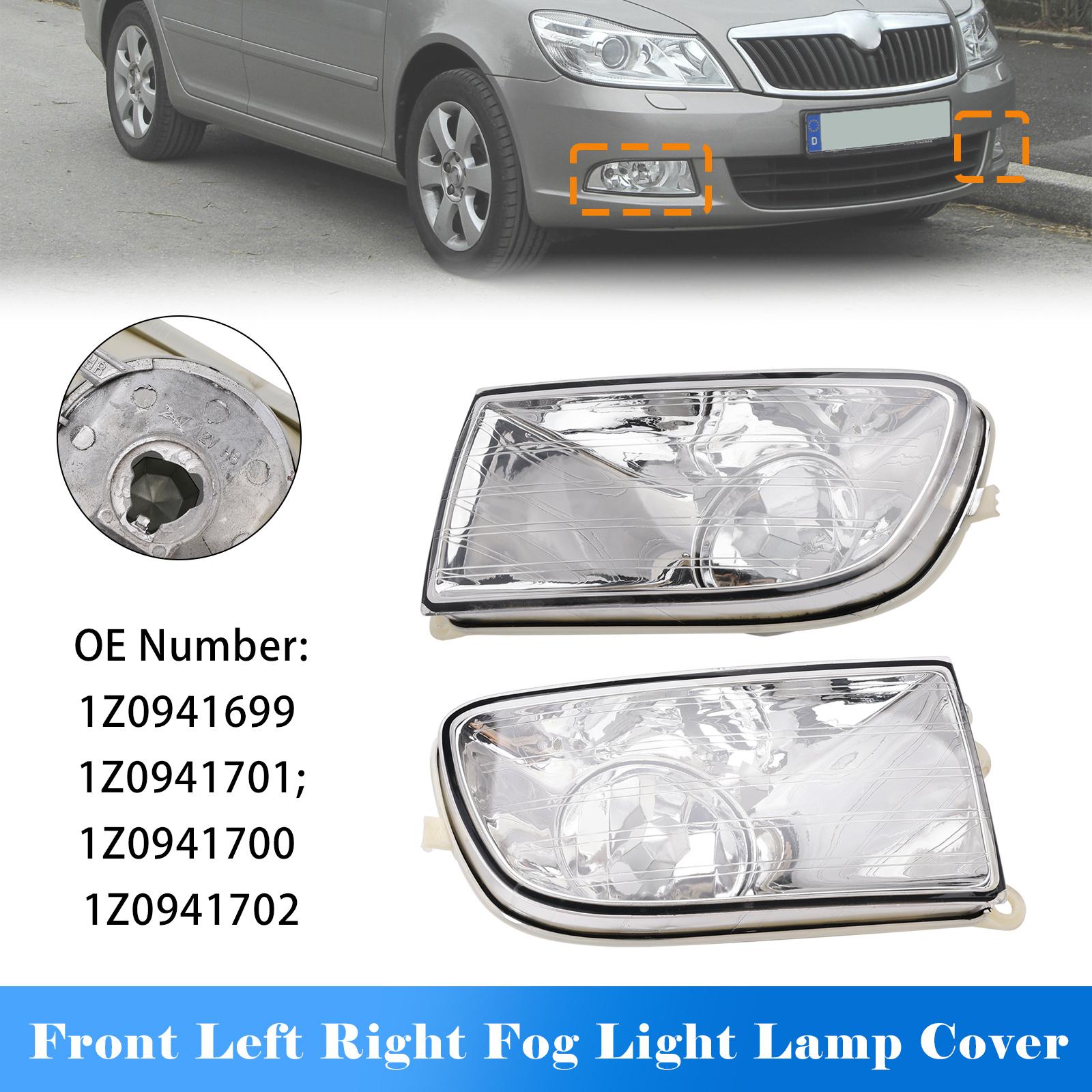 Front Fog Light Lamp Cover 1Z0941701 1Z0941702 For Skoda Octavia II 04-08