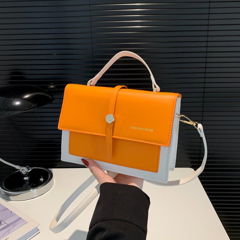 Fashionable Candy Color Pu Shoulder Bag Trendy Street Style Small Crossbody Bag