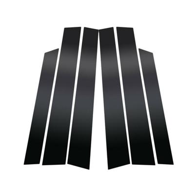 6 pièces Noir Montants de Pilier de Fenêtre Garniture de Porte Ensemble de Couvercles Piano Pour Honda CRV 2007-2011