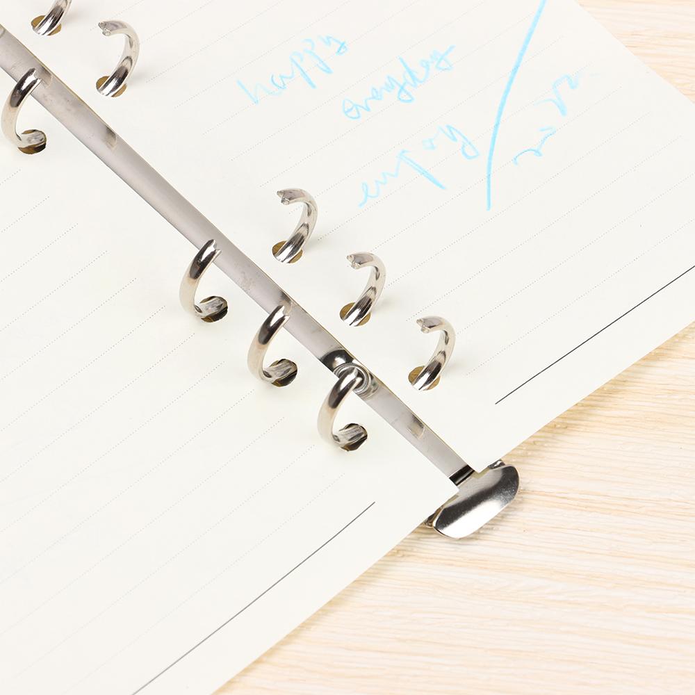 Accessory Refillable Metal Notebook Binding Hoops Loose-leaf File Folder Binder Clip Ring Binder