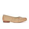 Sheepskin Genuine Leather Shoes Washed and Made Old Square Head Bow Ballet Flats Women's Shallow Mouth Single Shoes