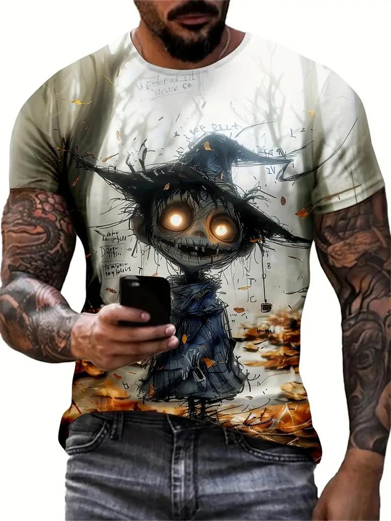 Vtipné pánské tričko se zvířecím potiskem, ležérní trička s krátkým rukávem, kulatý výstřih, pulovr, vintage trička, pánské nadměrné oblečení, sportovní oblečení
