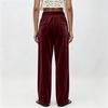 Pantaloni Larghi Casual da Donna in Velluto a Vita Alta con Vestibilità Larga per l'Uso Quotidiano