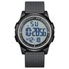 GOLDEN HOUR Men's Unisex Digital Watch Ultra-Thin Minimal Waterproof Sports Wide-Angle Display Rubber Strap