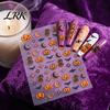Decorative Nail Stickers Halloween Self Adhesive Stickers, Pumpkin Bat Moon Star Manicure Decals, Decals Art Decoration for Home Salon DIY