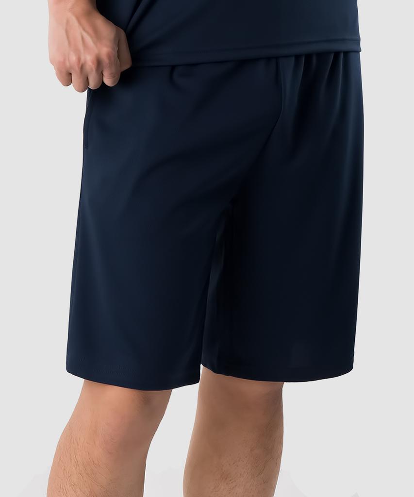 ARMEDES Unisex Recycled Cool Mesh Elastic Waist Shorts Ar-89 (Knee-Length)