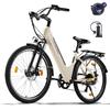 AVDL A32-48V Adult Electric Bike 250W Motor 48V 10.4Ah Battery 26 Inch City Mountain Commuter E-Bicycle Max Load 150kg for Daily Urban Commuting