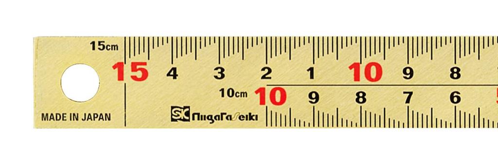 Niigata Seiki (Niigata Seiki) Golden Eagle Golden Curved Ruler, 15cm, Thick and Wide, GMT-15CKD