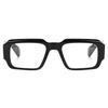 Peter Jones Rectangular Unisex Large Blue Light Blocking Computer/Gaming Glasses | UV Protected Premium Round Frame (Model 3766F, Size Large)