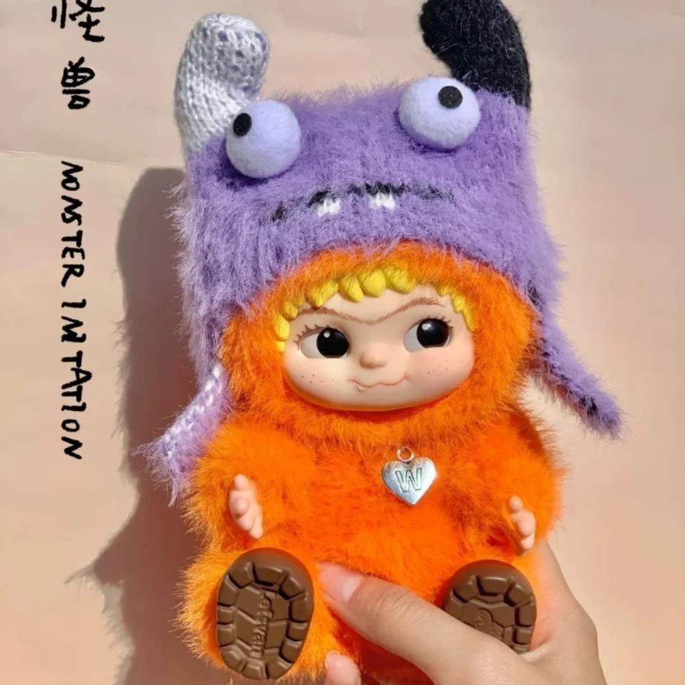 Wakuku Fuzzy Trendy Fun Party Series Blind Box Cute Action Mystery Box Figure Cute Doll Bag Mystery Box Pendant Doll Gift Toy