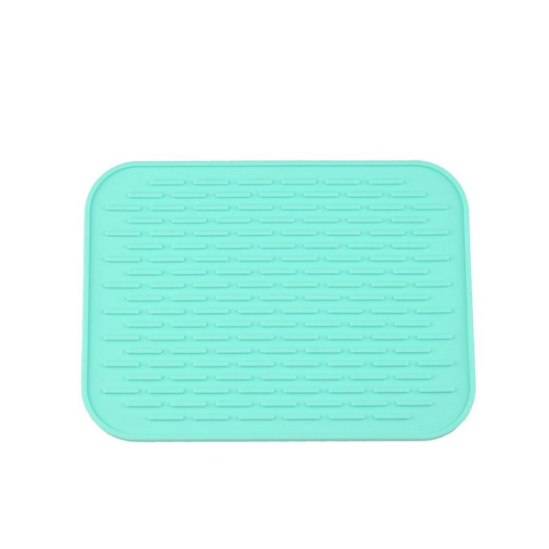 Kitchen Heat Non Slip Resistant Trivet Pot Silicone Holder Mat Tray Straightener Insulation Mats with Rich Colors