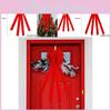 Beautiful Red Christmas Bow Hanging Decoration For Elegant Home And Tree Styling