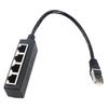 RJ45 Splitter Adapter 1 To 4 Port Smooth Transmission Excellent Connection Network Cable Adapter