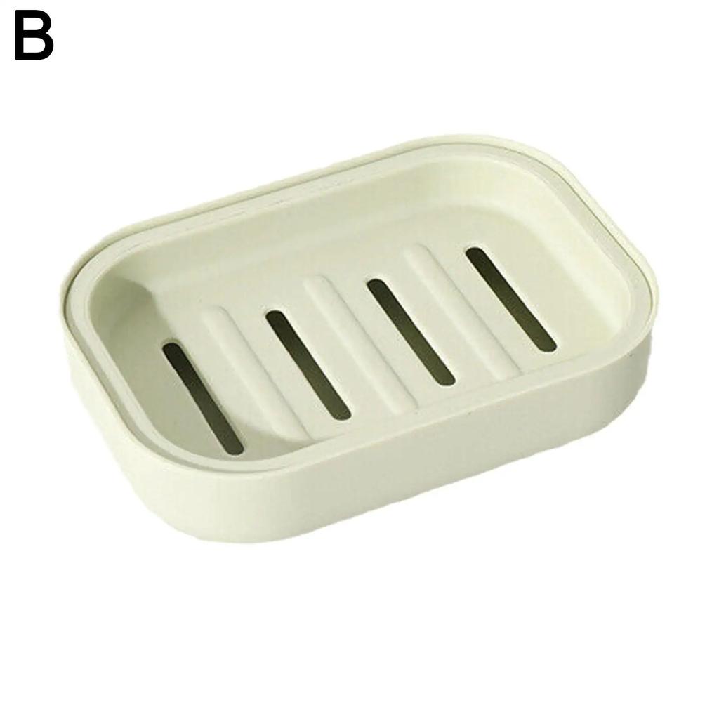 Japanese Soap Dish Bathroom Soap Storage Box Kitchen Dispenser Travel Holder Drain Easy Clean Sponge Waterproof Rack Soap S C0P1