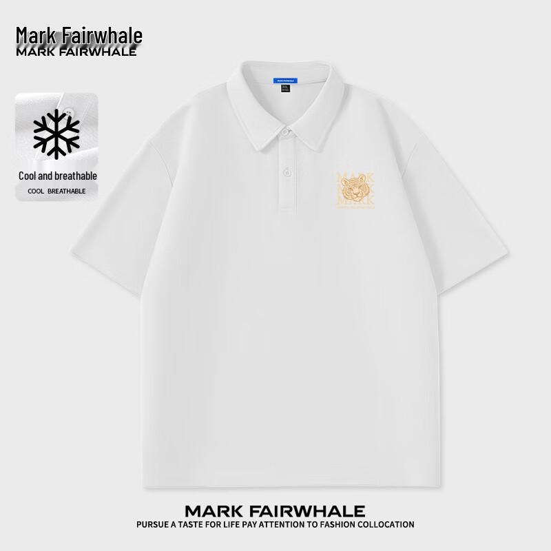 

Мужская дышащая рубашка-поло Mark Fairwhale из пике с принтом головы тигра XL