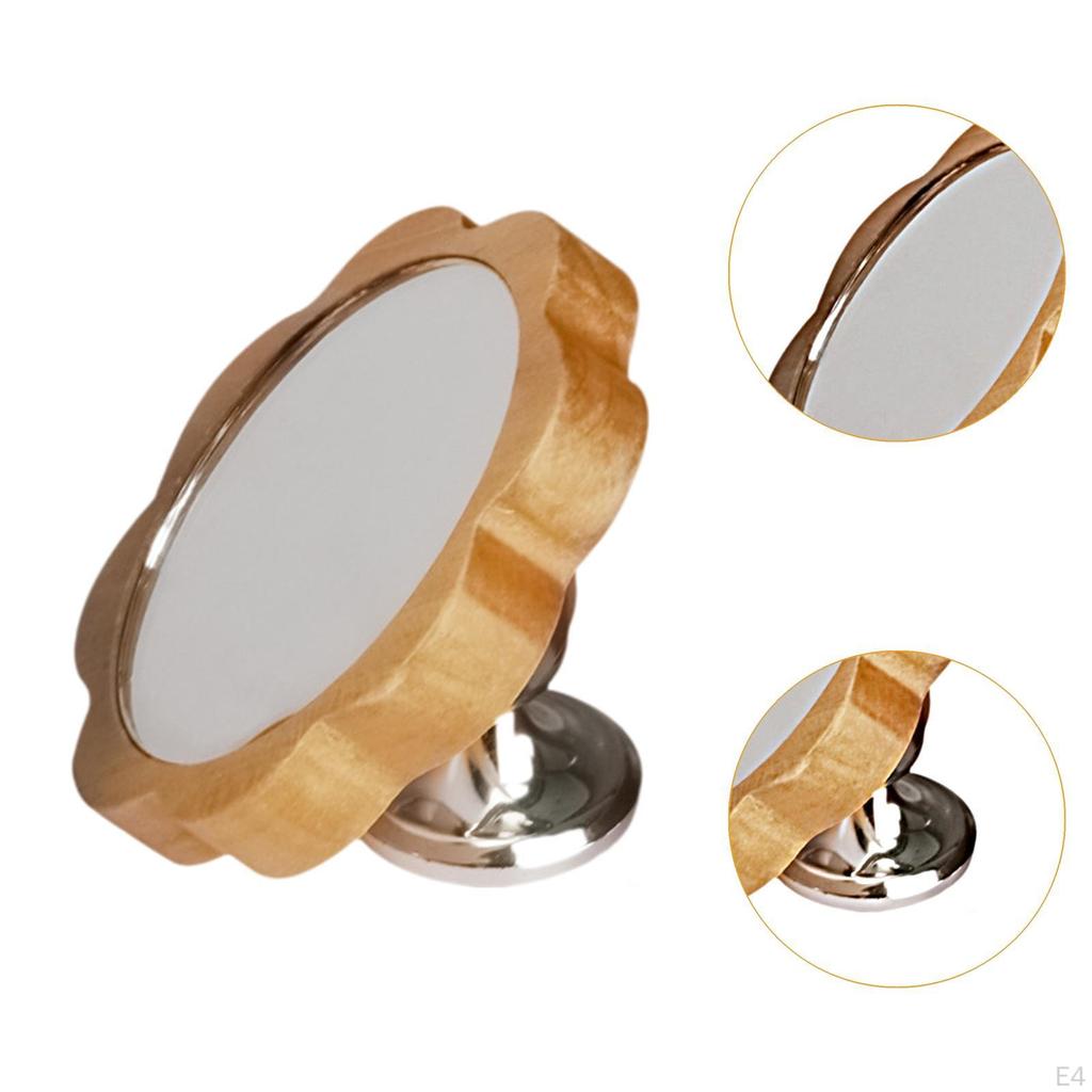 Espresso Lens Recording Mirror, Reflective Flower-shaped Adjustable Mirror Surface for Home,