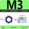 4.8-Grade Galvanized Black Nylon Anti-Loosening Self-Locking Nut for M3-M10 Threads