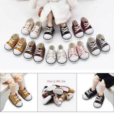 1/12 Puppen Puppen Geschenke Spielzeug Kleidung Zubehör Freizeitkleidung Schuhe Puppen Leinenschuhe Modische Sneaker