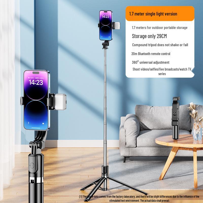 Bluetooth selfie tyč: Přenosný teleskopický stativ pro fotografování mobilním telefonem a živé vysílání