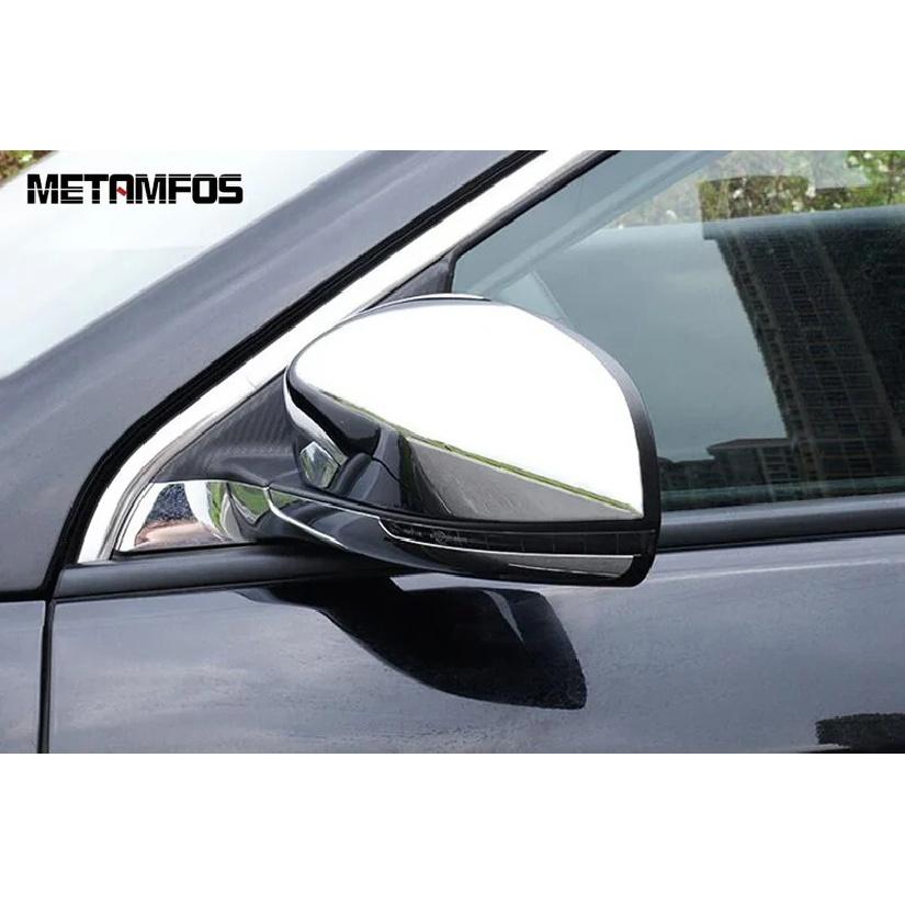 Exterior Accessories For Jeep Compass 2017- 2024 2025 Chrome Side Rearview Mirror Cover Trim Protection Cap Sticker
