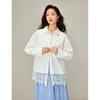 INMAN Women's French Lace Long Sleeve Blouse