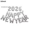 2026 Happy New Year Foil Balloons - 32/16 inch Party Decor