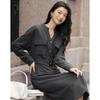 Demana Women's Hyaluronic Acid V-Neck Knitted Dress
