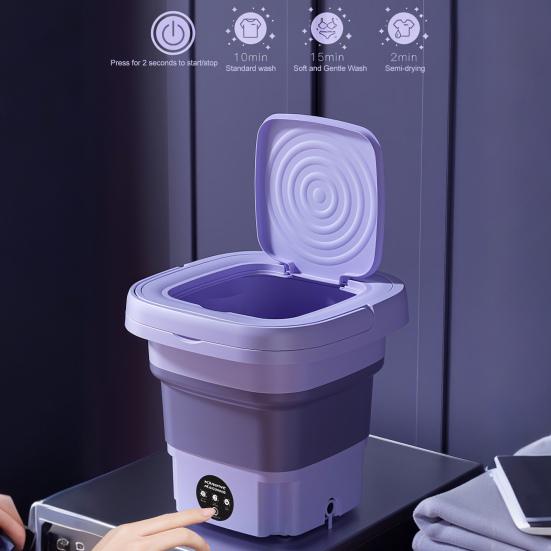 Folding Washing Machine Portable Mini Washer Powerful Decontamination Easy Operation