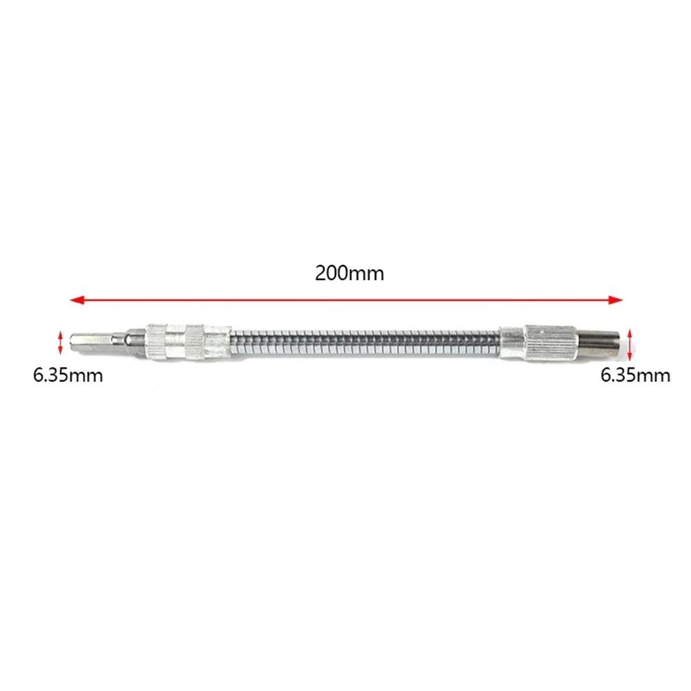 Electric Screwdriver Extend Rod 1/4 Hex Flexible Shaft Bit Holder 150-400mm Impact Driver Ratchet Screwdriver Manual Tools