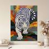 5D Pearl Kit Majestic Tiger Pattern DIY Enamel Stone Art Relaxing Handmade Ornament Home Wall Desktop Decoration for Beginners